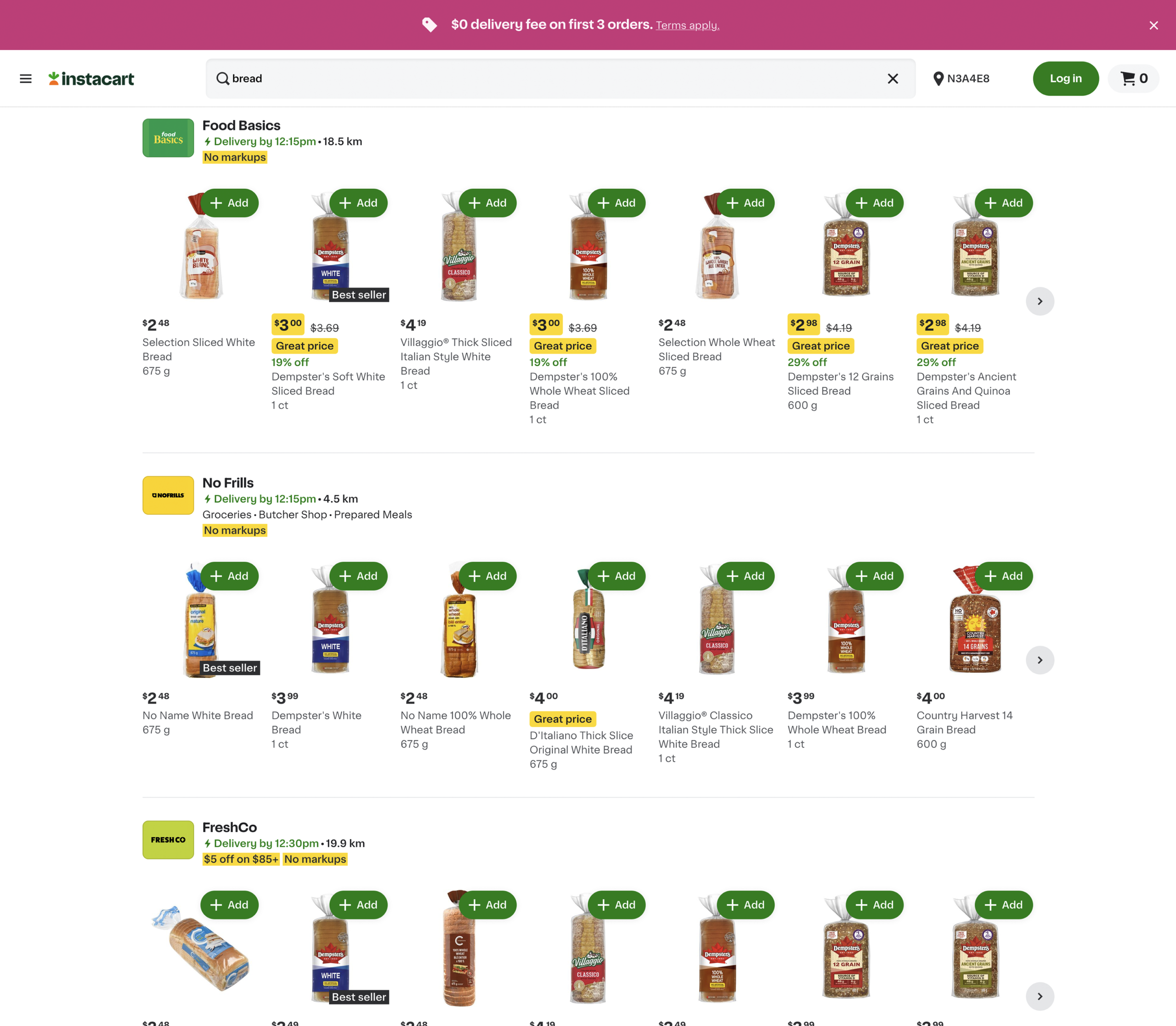 instacart before photo